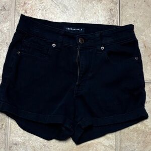 Aeropostale Women's Black cuffed Shorts size 2